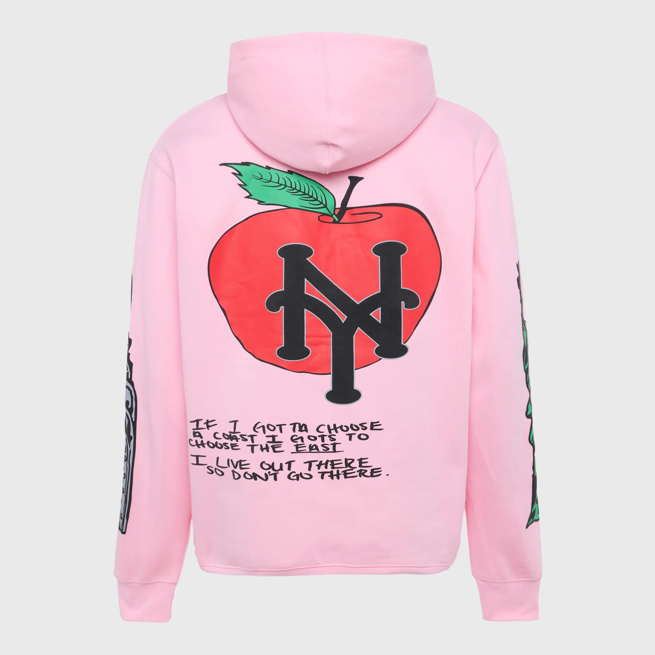 HOMME FEMME CALI TO NYC HOODIE PINK