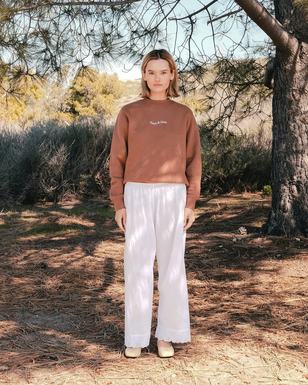 MOPQ Museum of Peace & Quiet - Wordmark Crewneck (Adobe)
