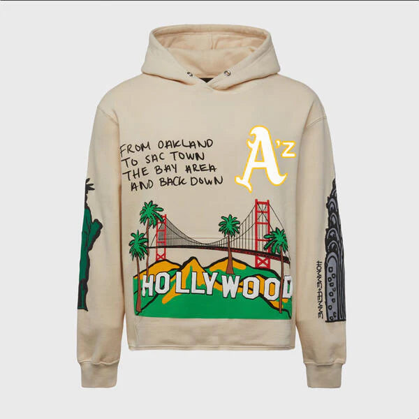 HOMME FEMME CALI TO NYC HOODIE CREAM