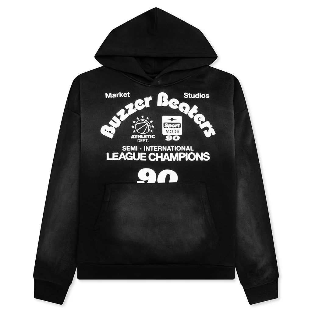 Market Studios Buzzer Beaters Hoodie - Washed Black
