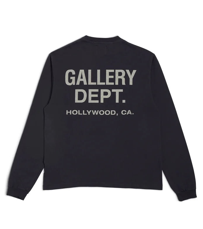 Gallery Dept. Souvenir L/S T-Shirt 'Washed Black'