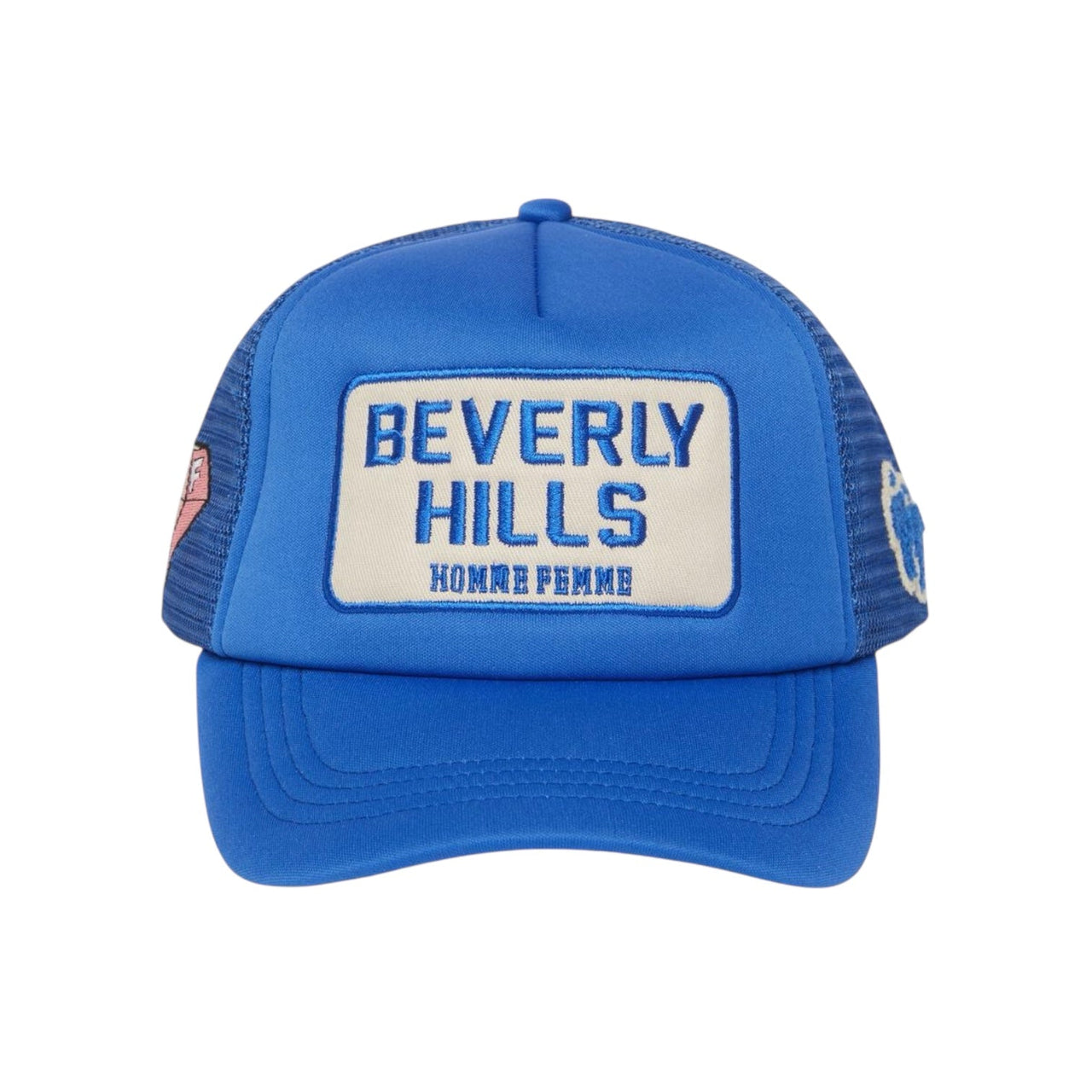 Homme Femme Beverly Hills Trucker Hat Blue