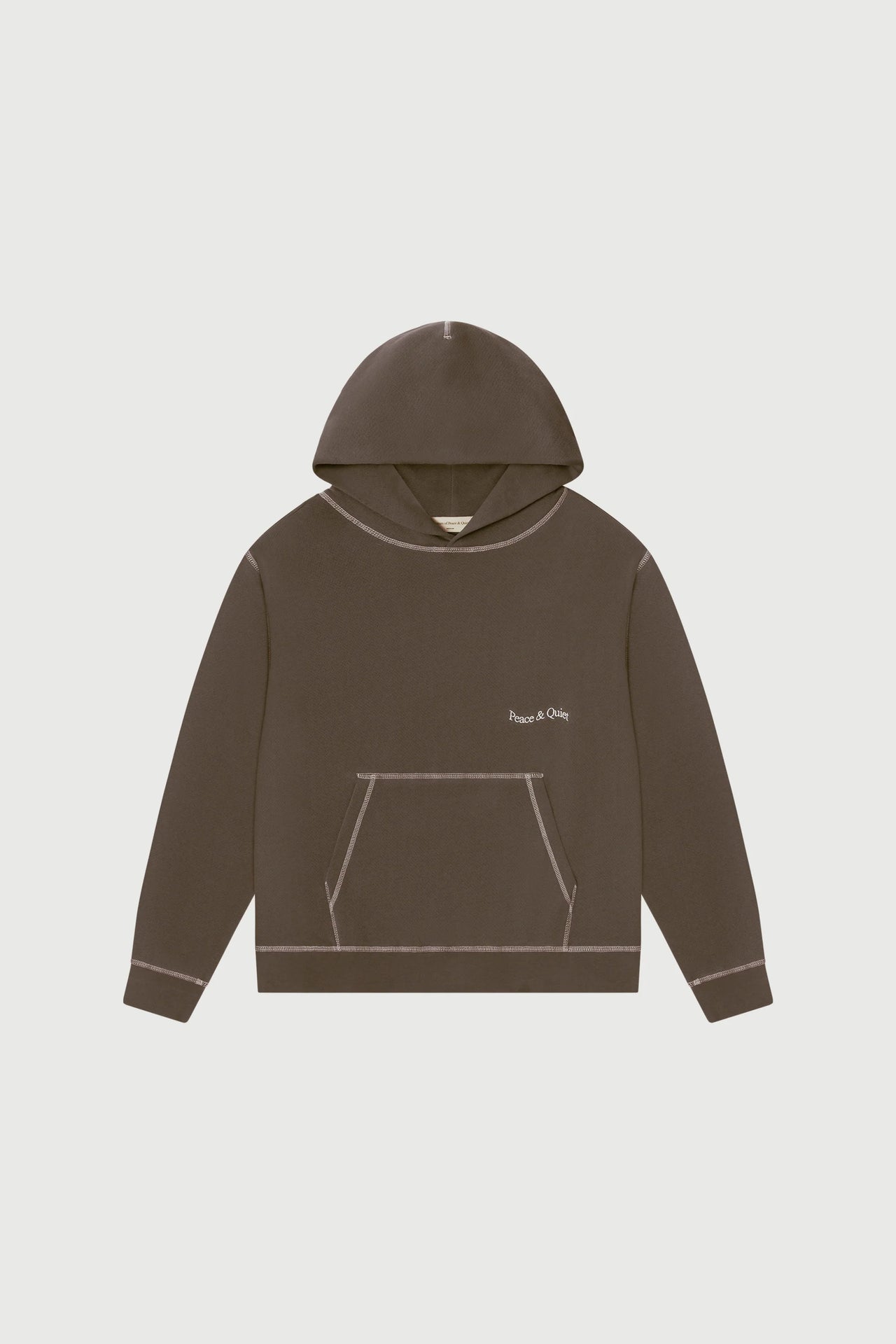 MOPQ Museum of Peace & Quiet Wordmark Reverse Stitch Hoodie
