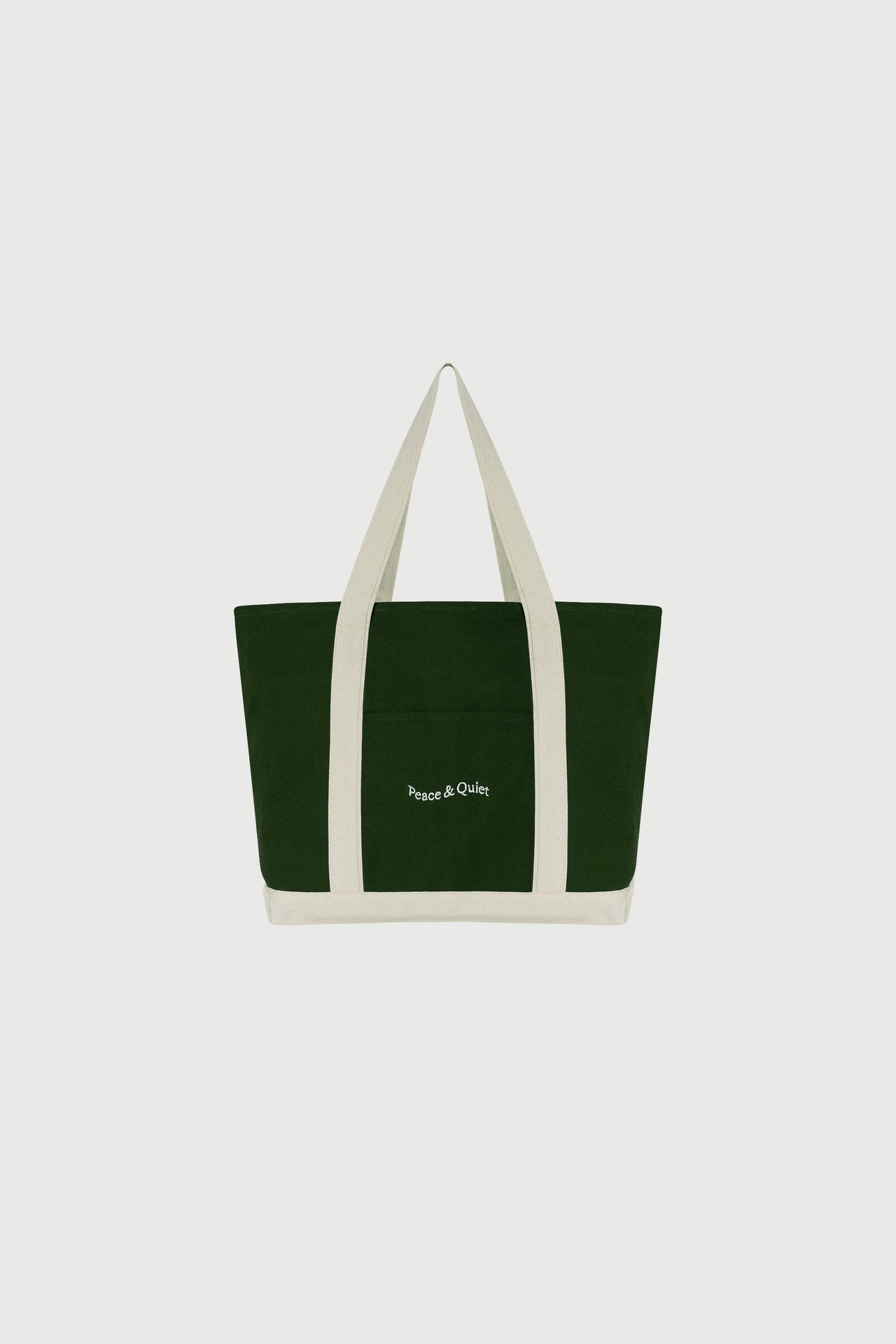 MOPQ Museum of Peace & Quiet - Classic Wordmark Boat Tote Bag Forest/Natural