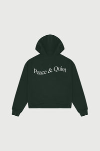 MOPQ Museum of Peace & Quiet - Wordmark Zip Up Hoodie Forest