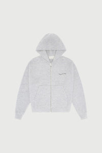 MOPQ Museum of Peace & Quiet - Wordmark Zip Up Hoodie Heather