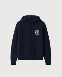 MOPQ Museum of Peace & Quiet - Symbol Mohair Hoodie NAVY