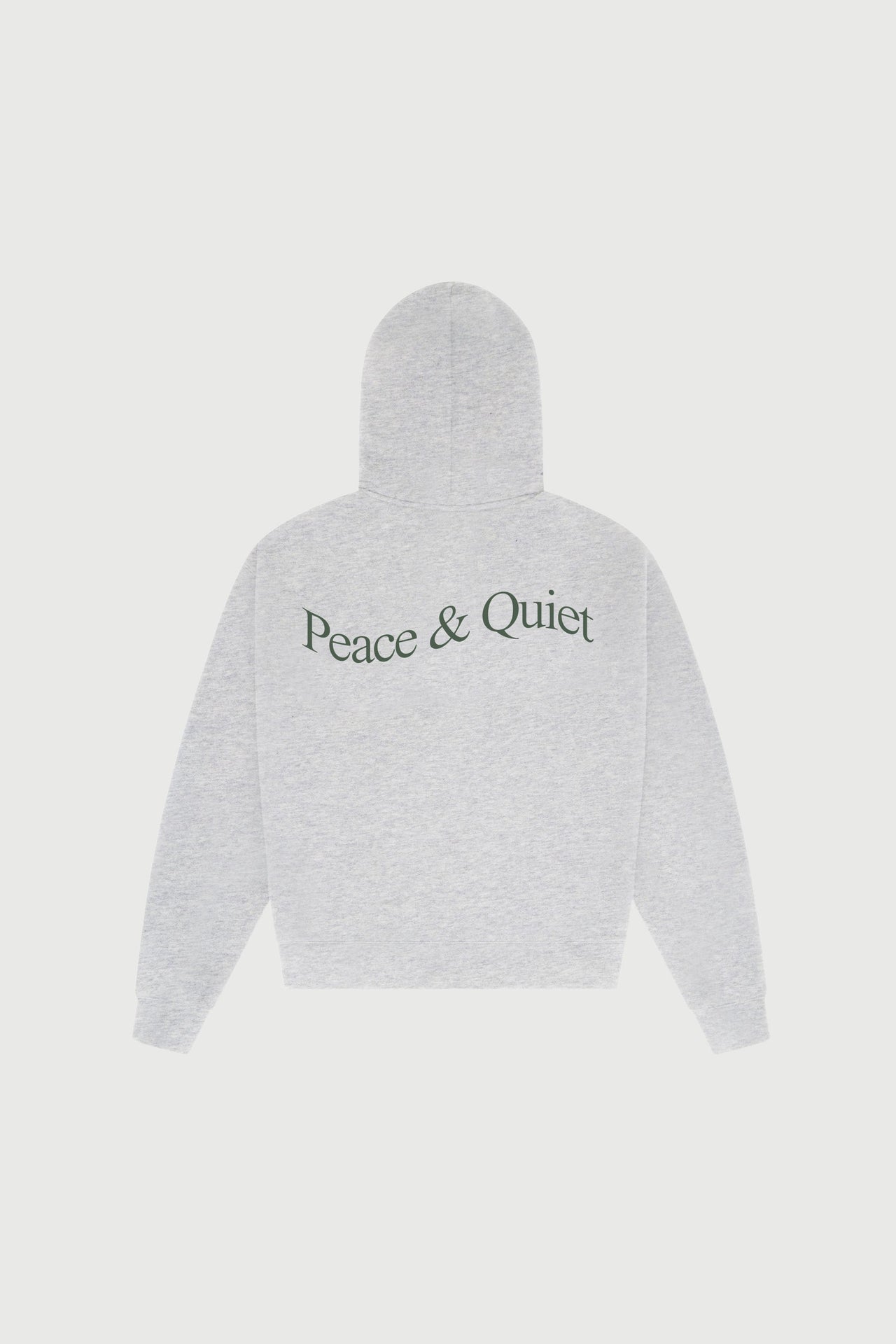 MOPQ Museum of Peace & Quiet - Wordmark Zip Up Hoodie Heather
