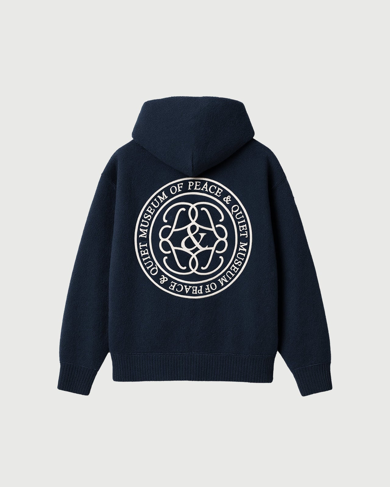 MOPQ Museum of Peace & Quiet - Symbol Mohair Hoodie NAVY
