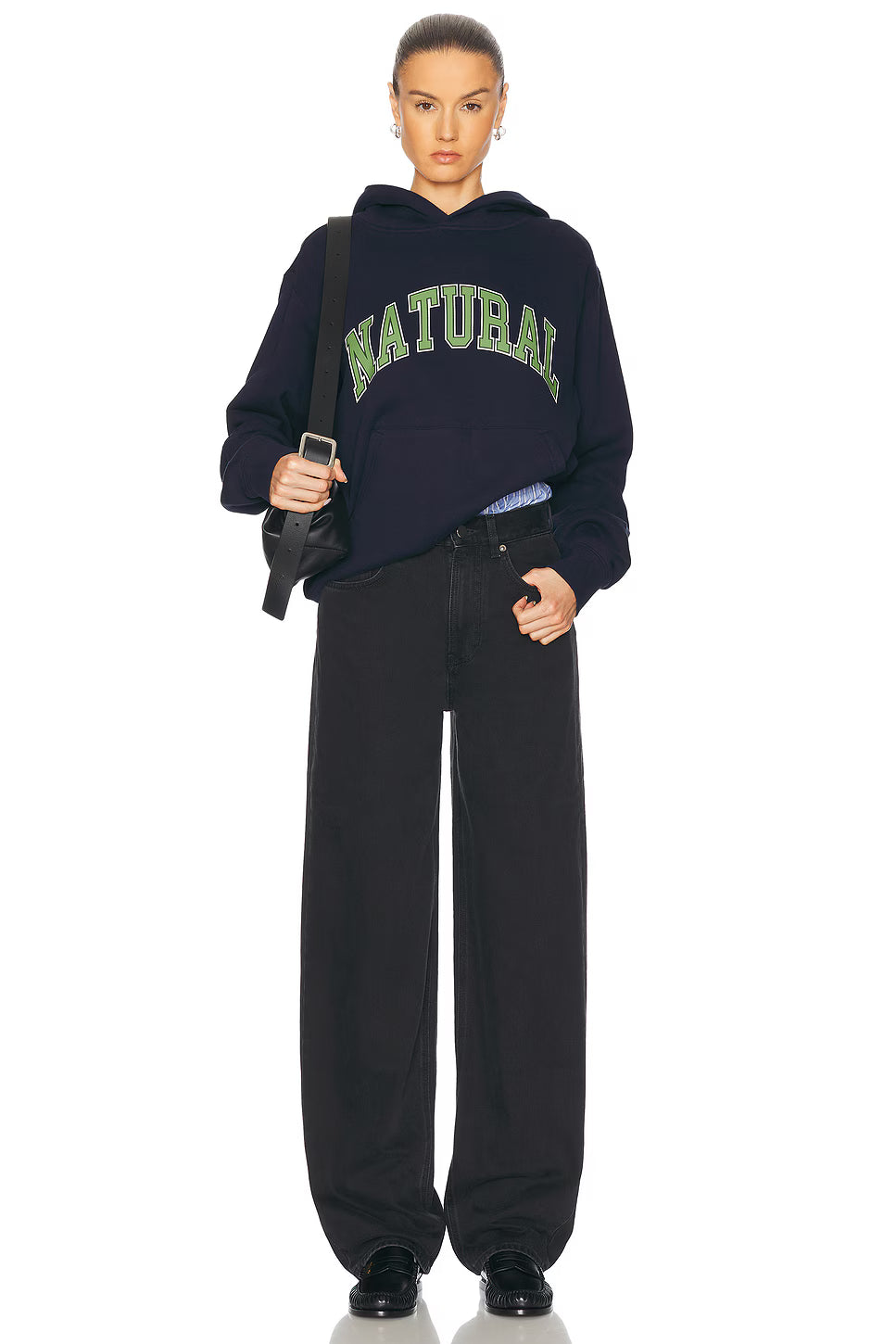 MOPQ Museum of Peace & Quiet Natural Hoodie Navy