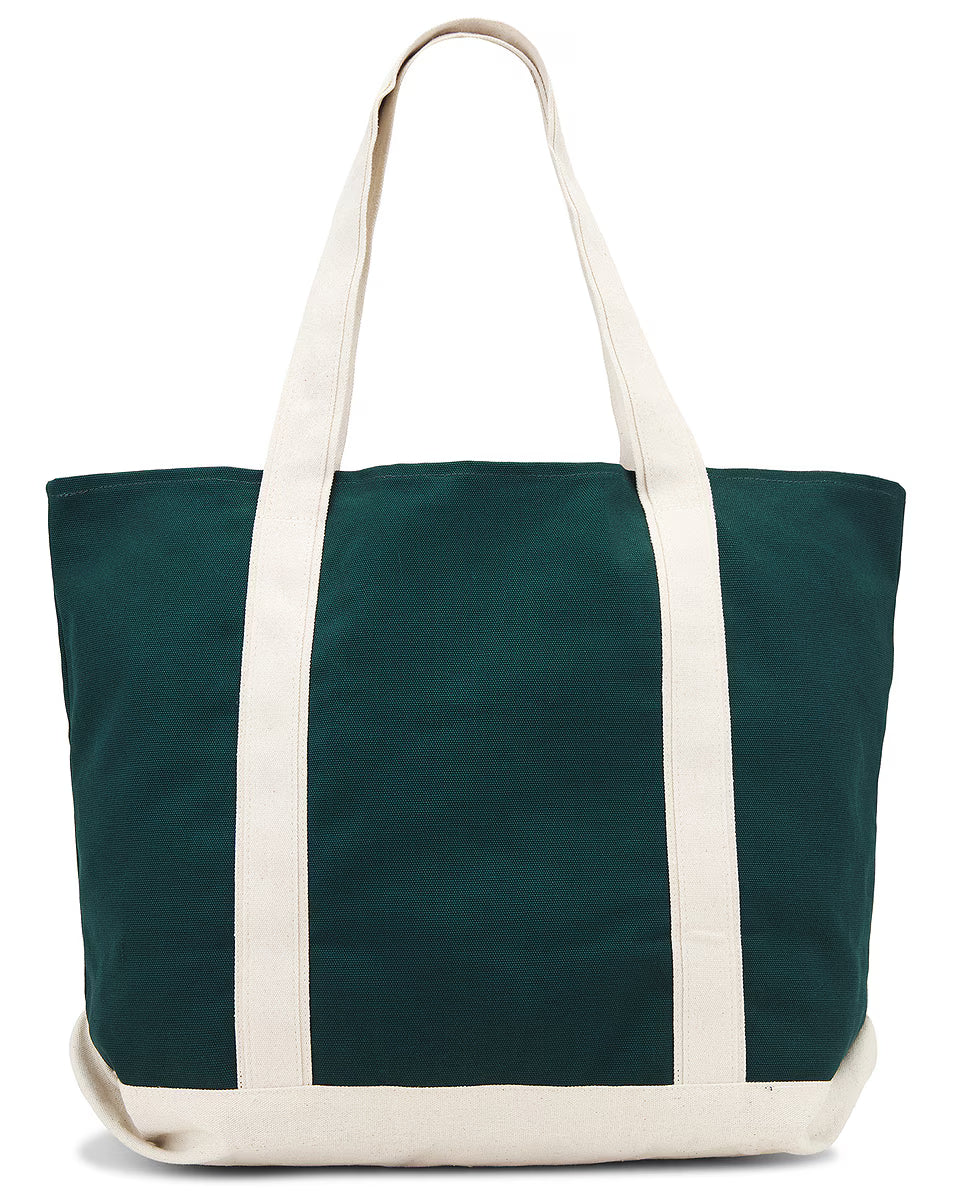 MOPQ Museum of Peace & Quiet - Classic Wordmark Boat Tote Bag Forest/Natural
