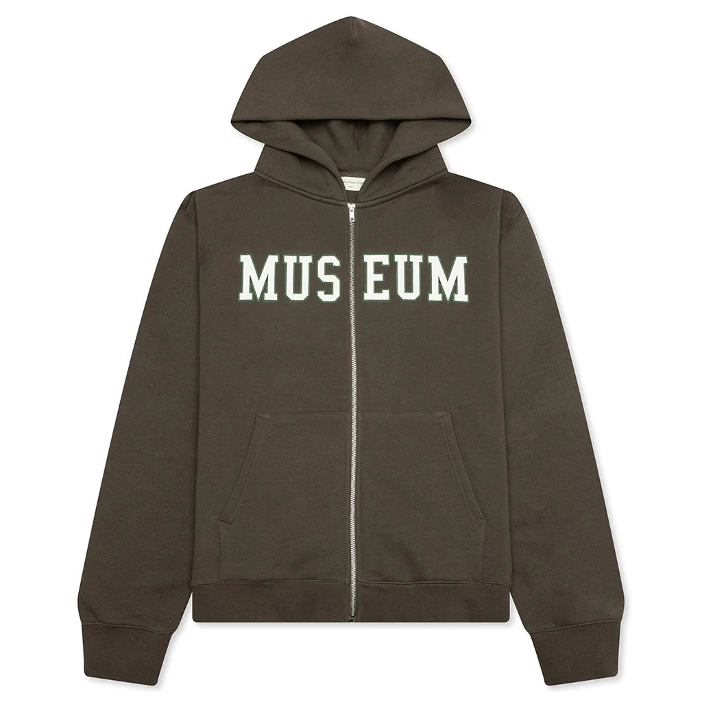 MOPQ Museum of Peace & Quiet - Museum Zip Up Jacket Coffee