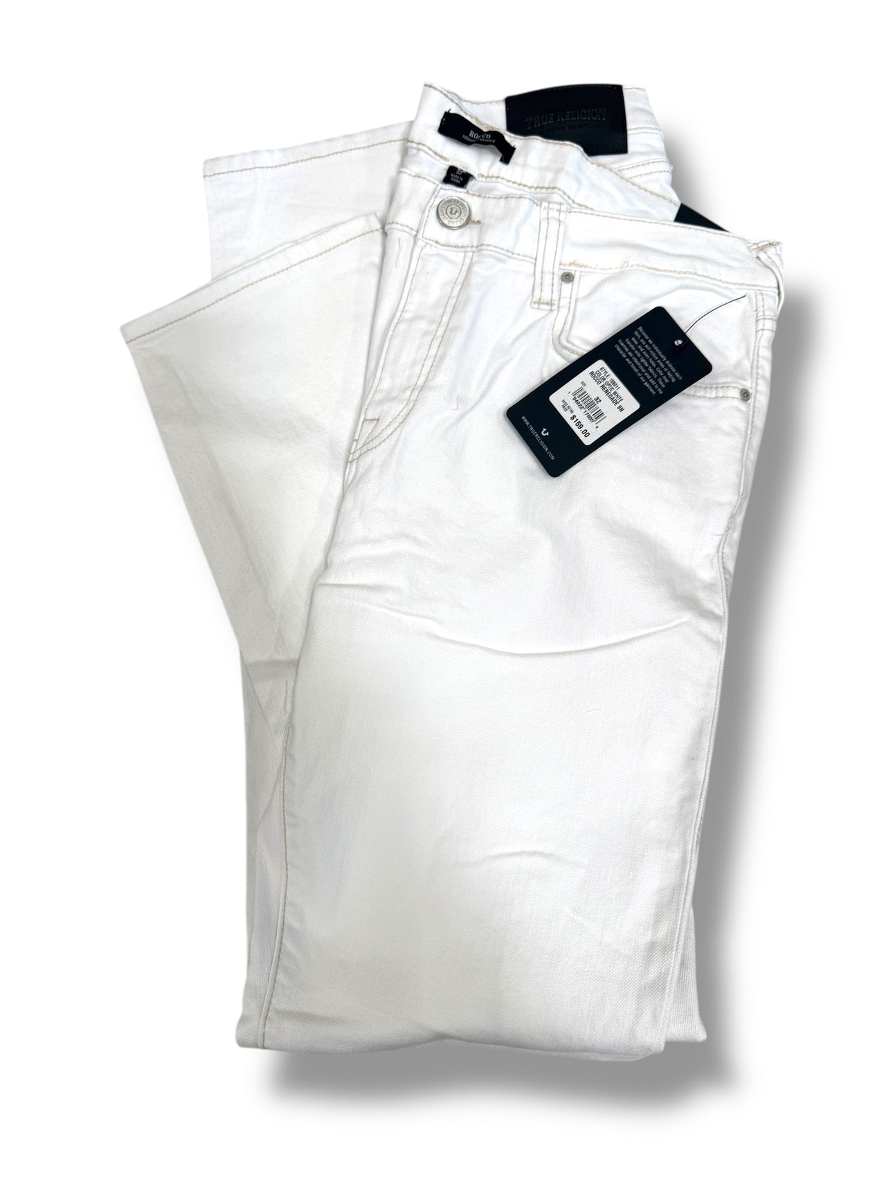 TRUE RELIGION ROCCO RELAXED SKINNY JEANS (OPTIC WHITE)