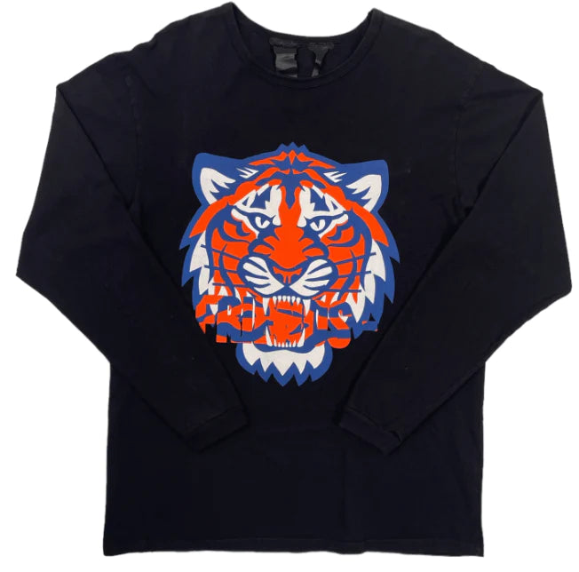 VLONE DETROIT TIGERS LONG SLEEVE TEE SHIRT BLACK