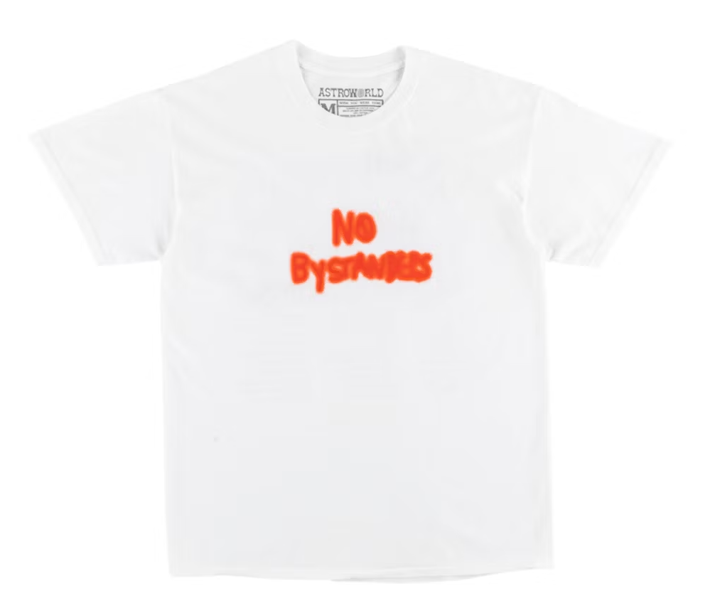 Travis Scott No Bystanders Tee White