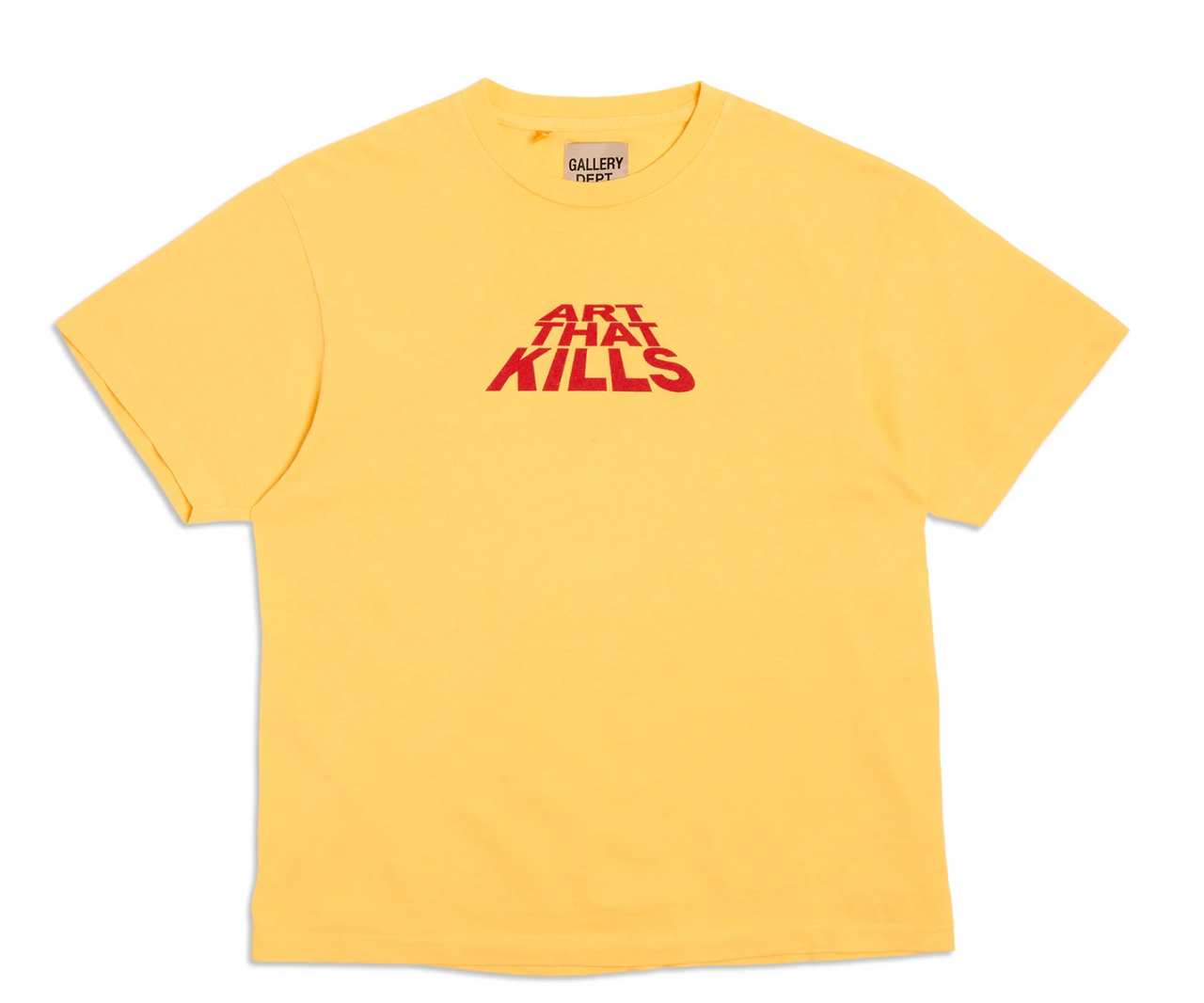 GALLERY DEPT. ATK STACK LOGO TEE YELLOW