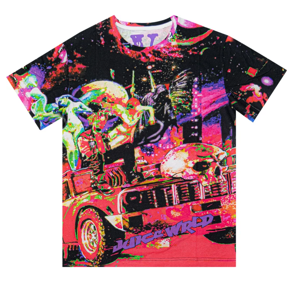 Vlone x Juice WRLD Galaxy All Over T-Shirt 'Multicolor'