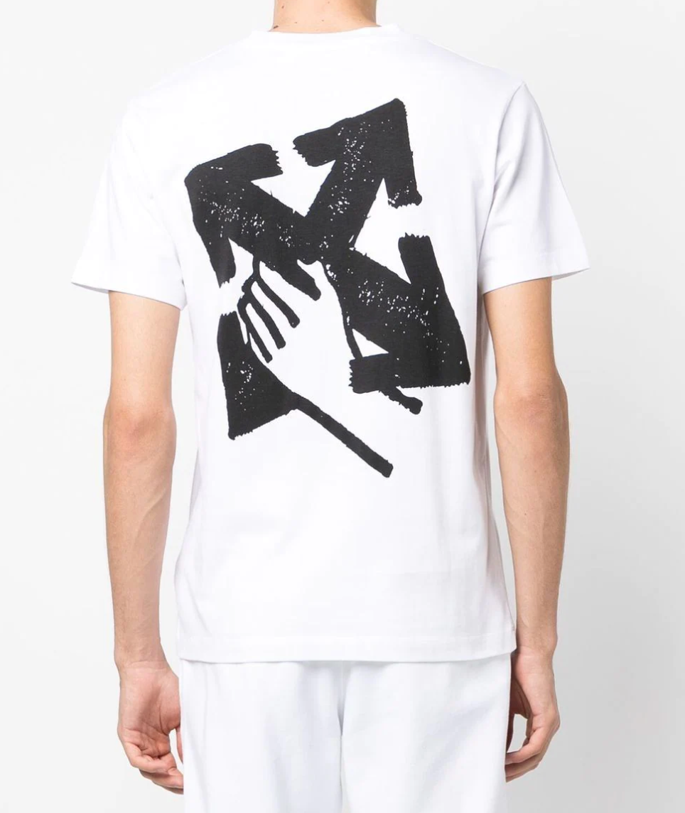 OFF-WHITE Hand Arrow-print cotton T-shirt