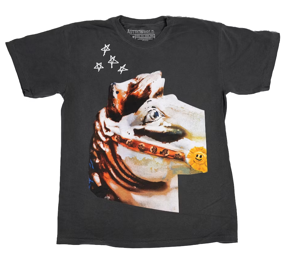 TRAVIS SCOTT Horse Head Tee - Black