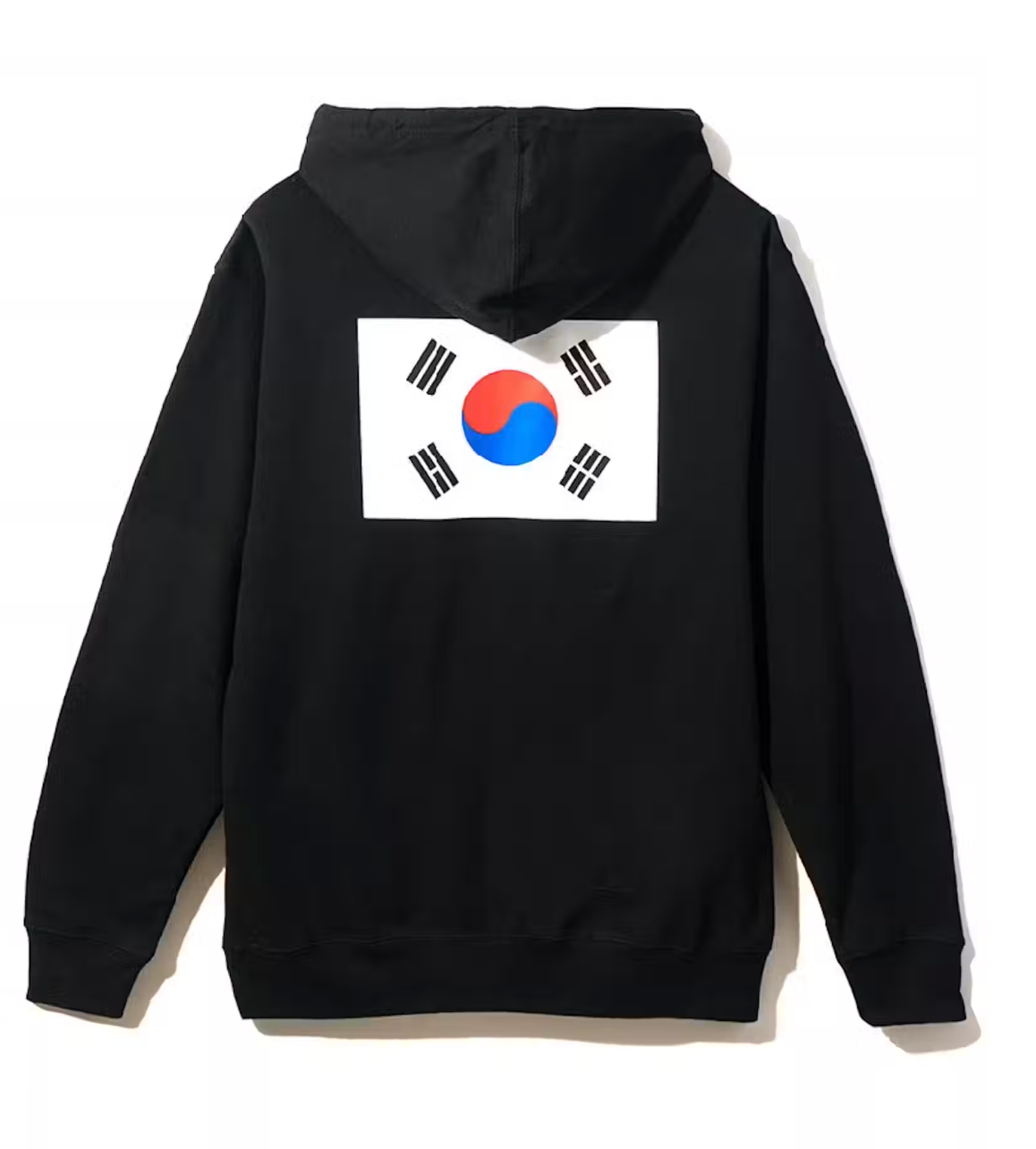 ASSC Anti Social Social Club White Logo Korean Flag The Drive Black Hoodie