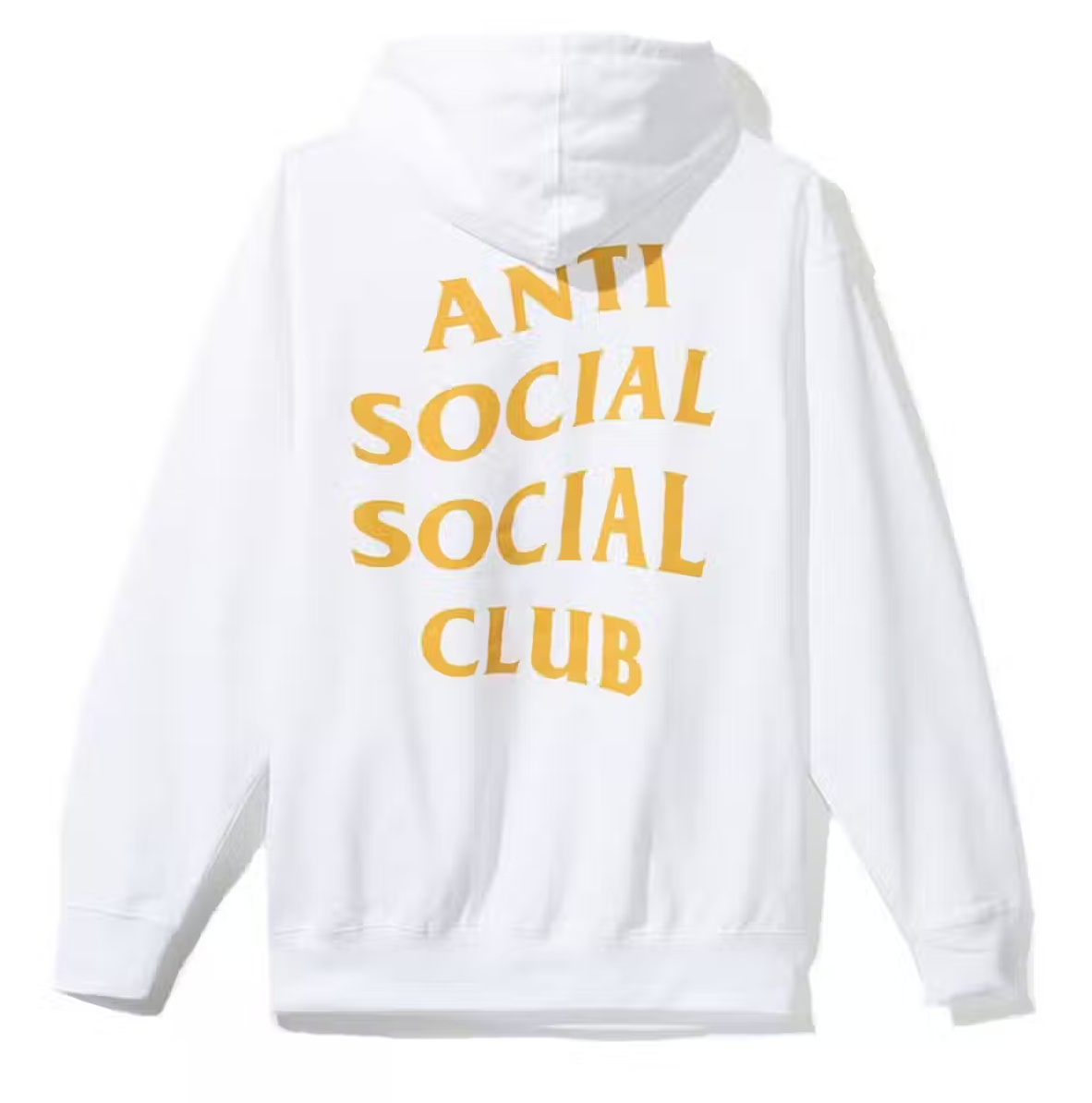 Anti Social Social Club ASSC Yellow moody Logo Moodyz White Hoodie