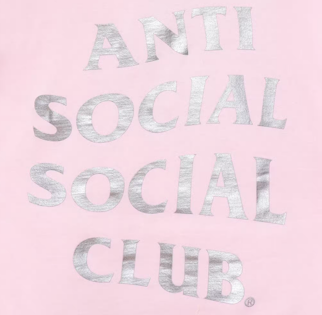 Anti Social Social Club ASSC Silve YES Y/N? Pink Hoody Hoodie