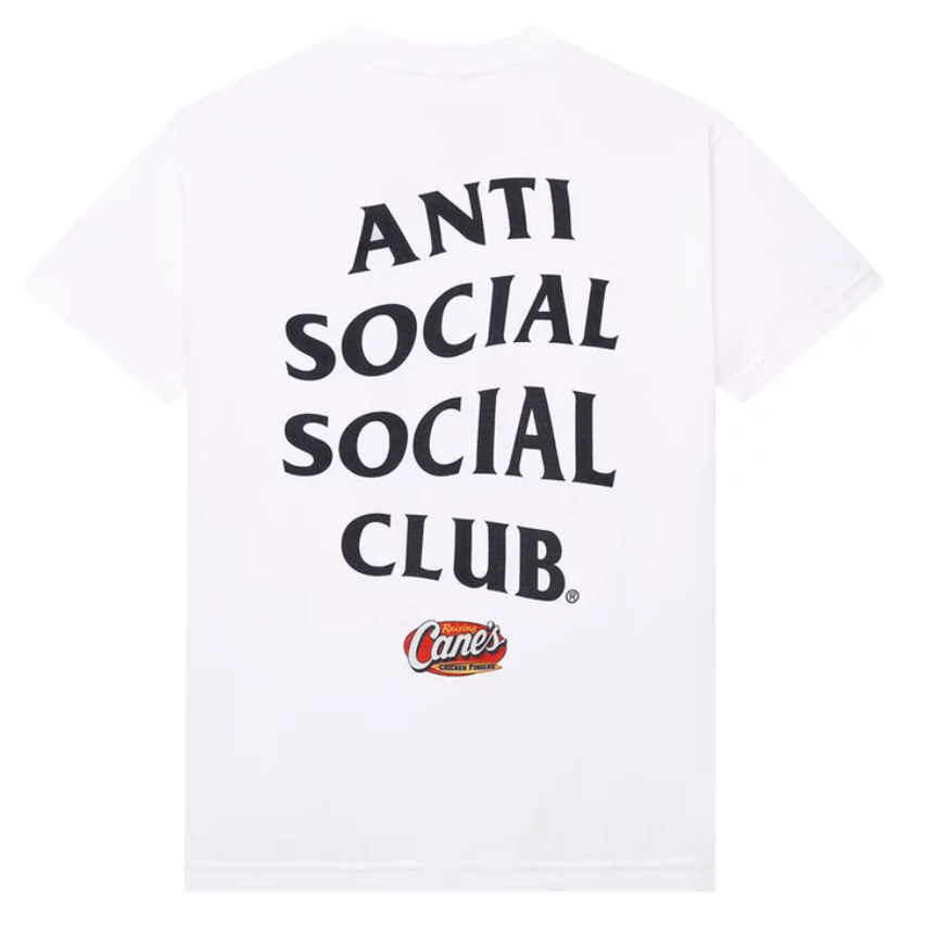 Anti Social Social Club ASSC x Raising Canes Classic Tee 'White'