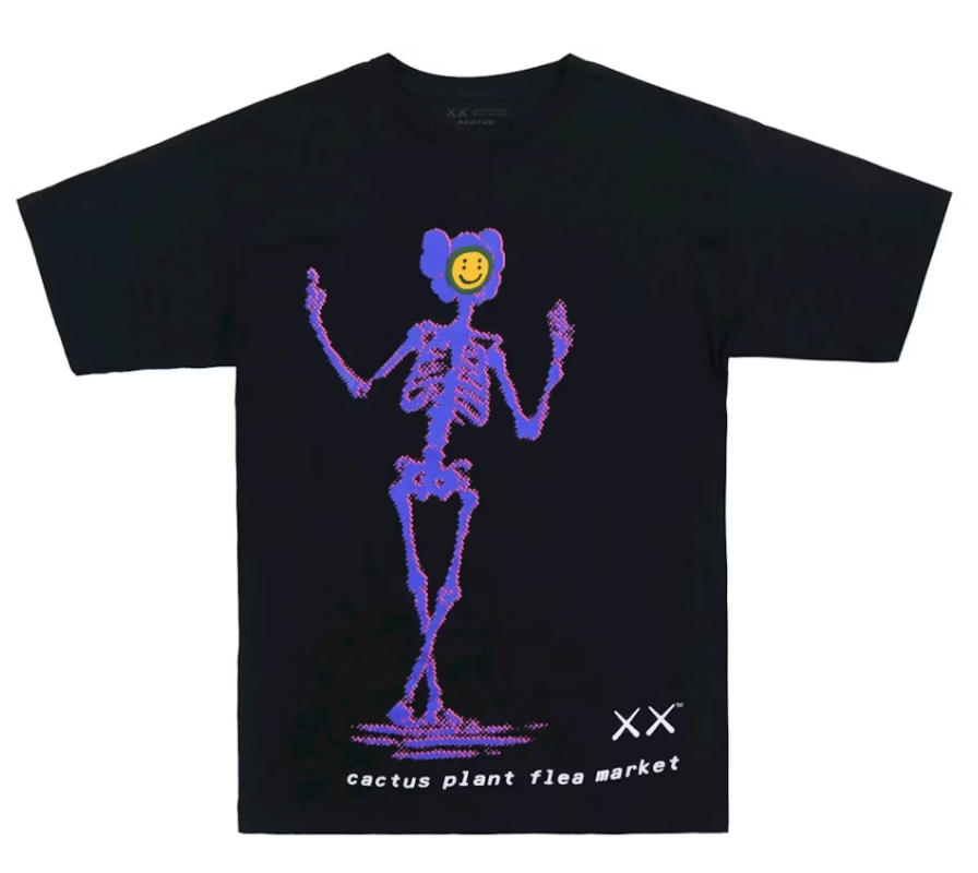 KAWS x Cactus Plant Flea Market T-shirt Black