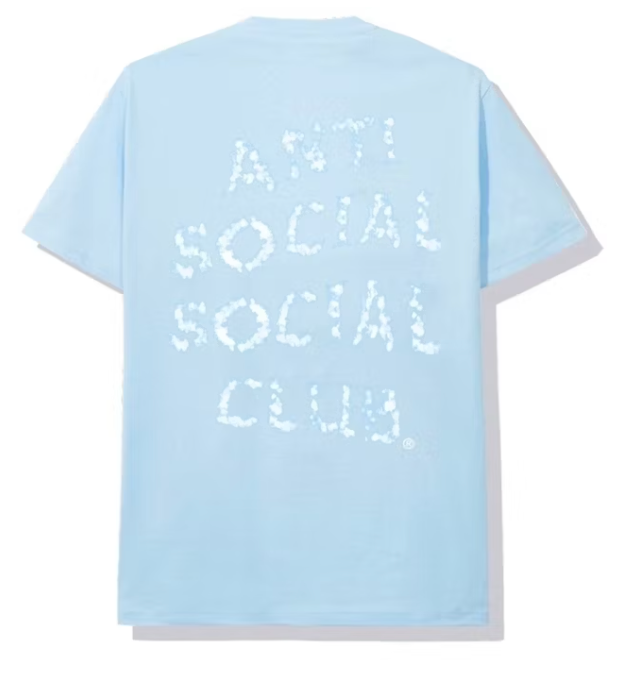 ASSC Anti Social Social Club Partly Cloudy T-shirt Blue