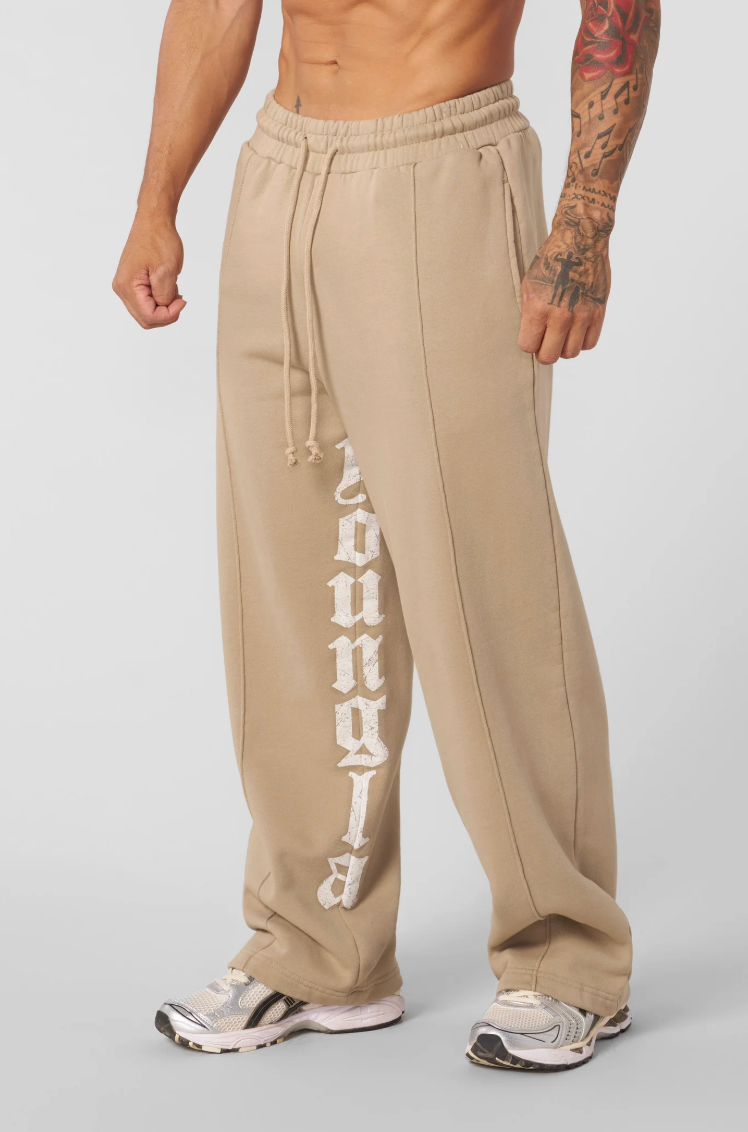 YOUNGLA 2049 - Center Line Joggers (Beige)