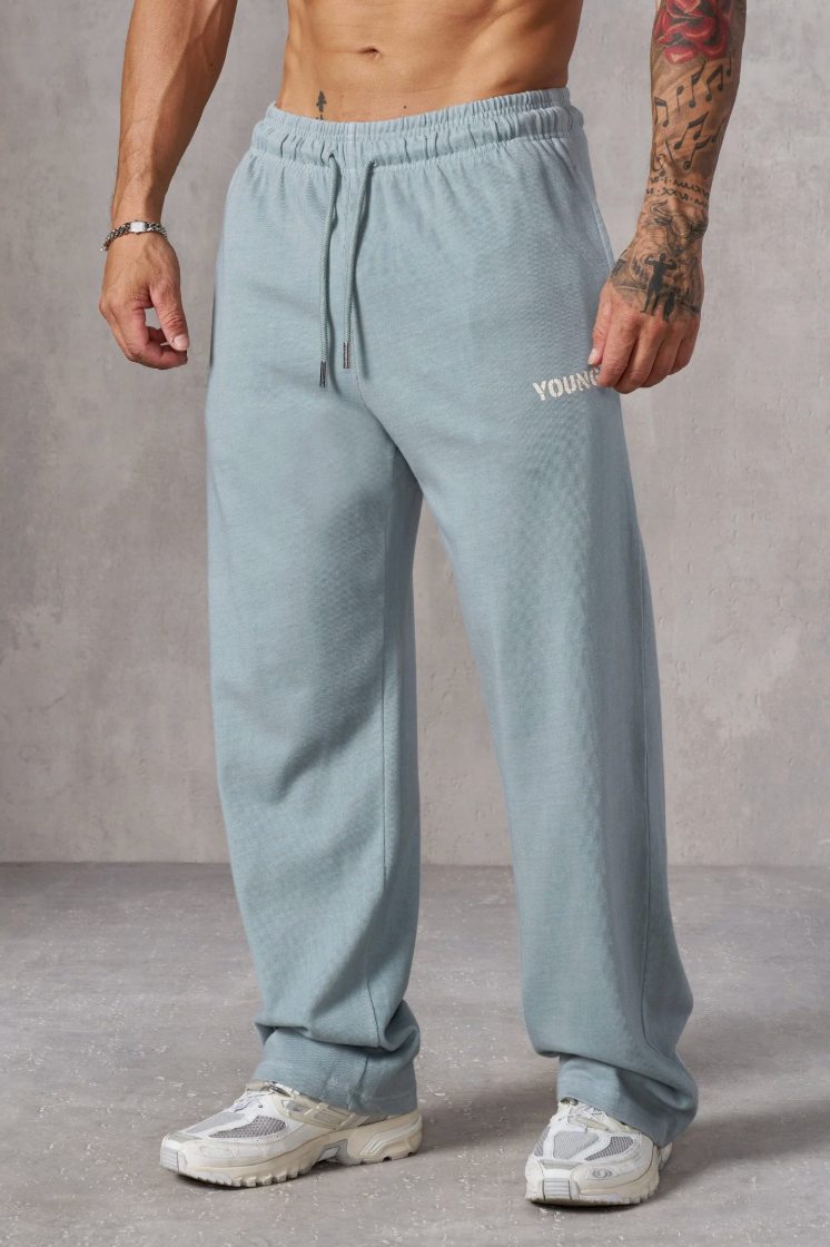 YOUNGLA 2089 - No Cuff Pump Covers Jogger (Grey Wash)