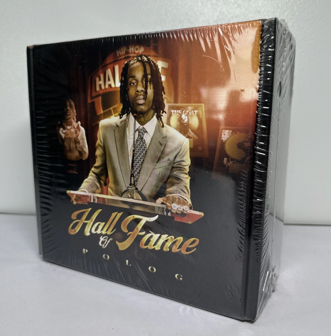 POLO G Hall of Fame Box Set AUTOGRAPHED CD + T-Shirt (Medium)