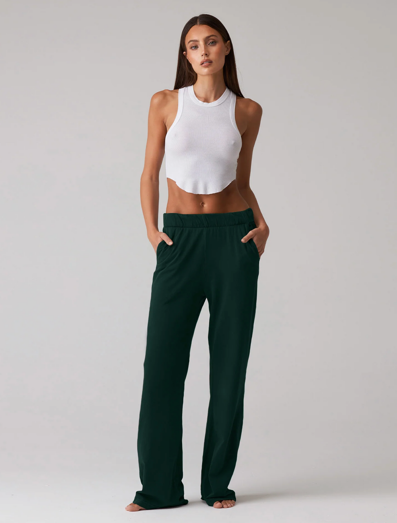 TALENTLESS - Women's Lightweight French Terry Lounge Pants (Emerald)