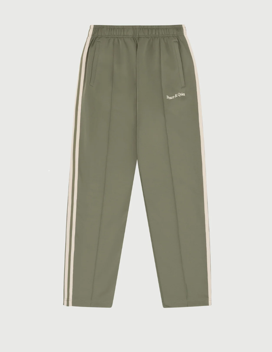 Museum of Peace & Quiet - Wordmark Track Pants (Olive)