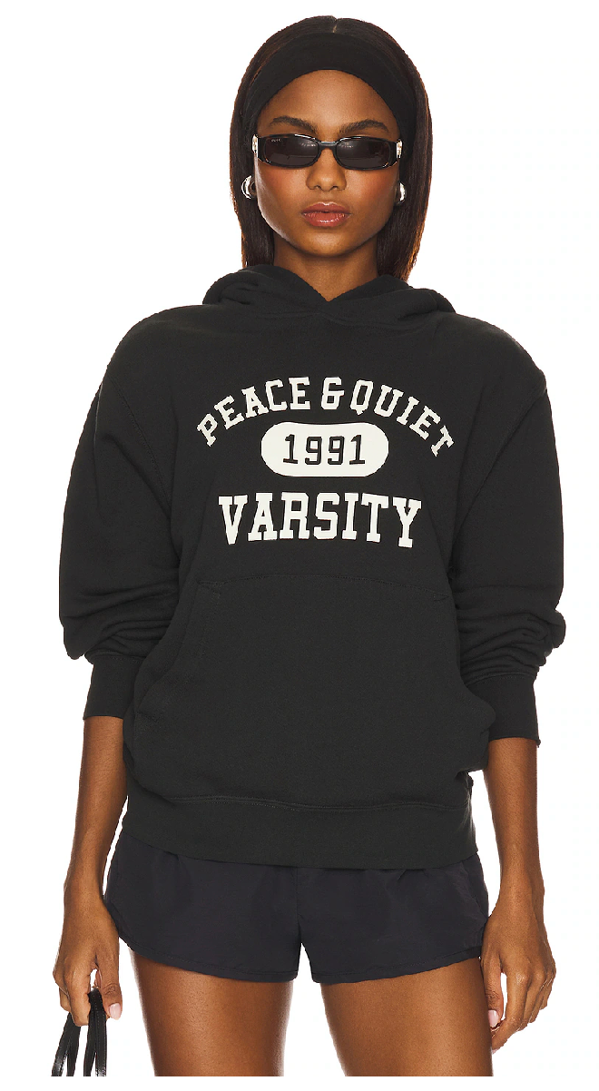 Museum of Peace & Quiet - Varsity Hoodie (Black)