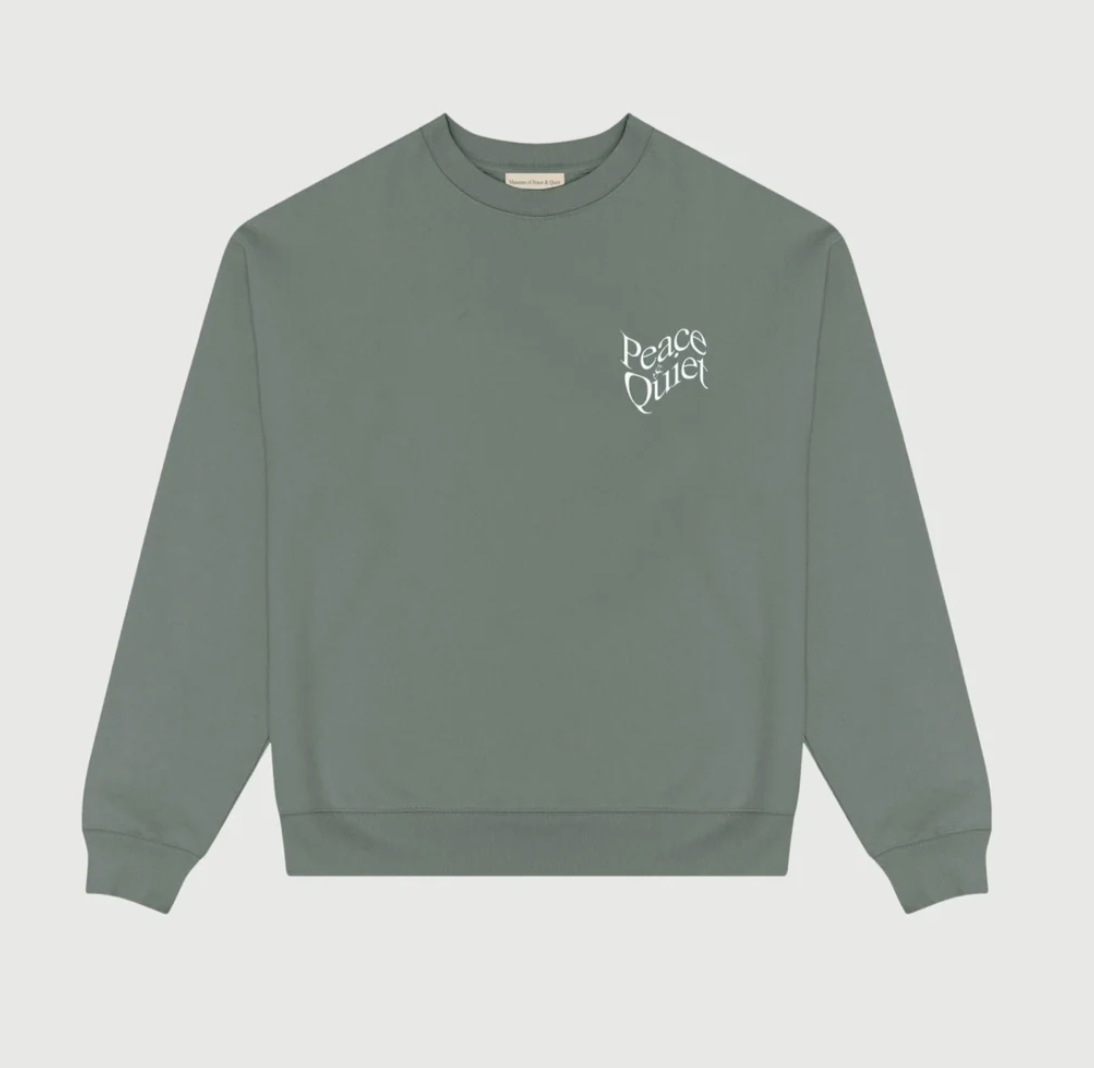 MOPQ Museum of Peace & Quiet - Warped Crewneck Sweatshirt (Fern)