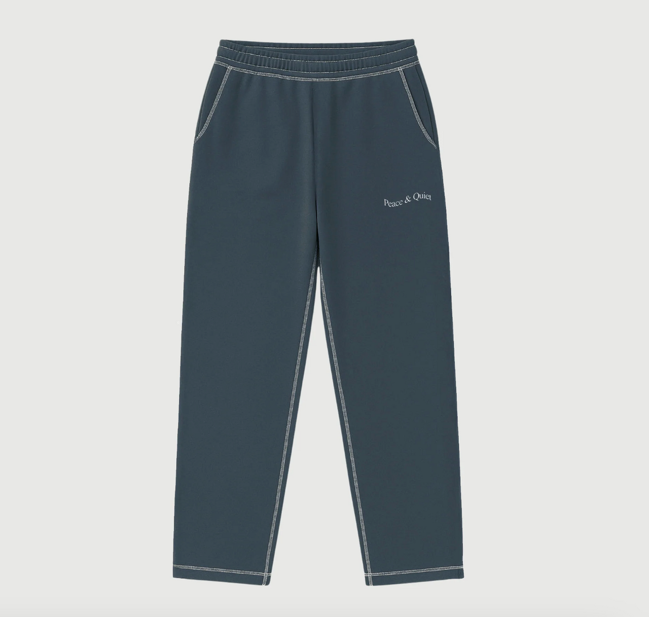 MOPQ Museum of Peace & Quiet - Wordmark Reverse Stitched Sweatpants - Slate