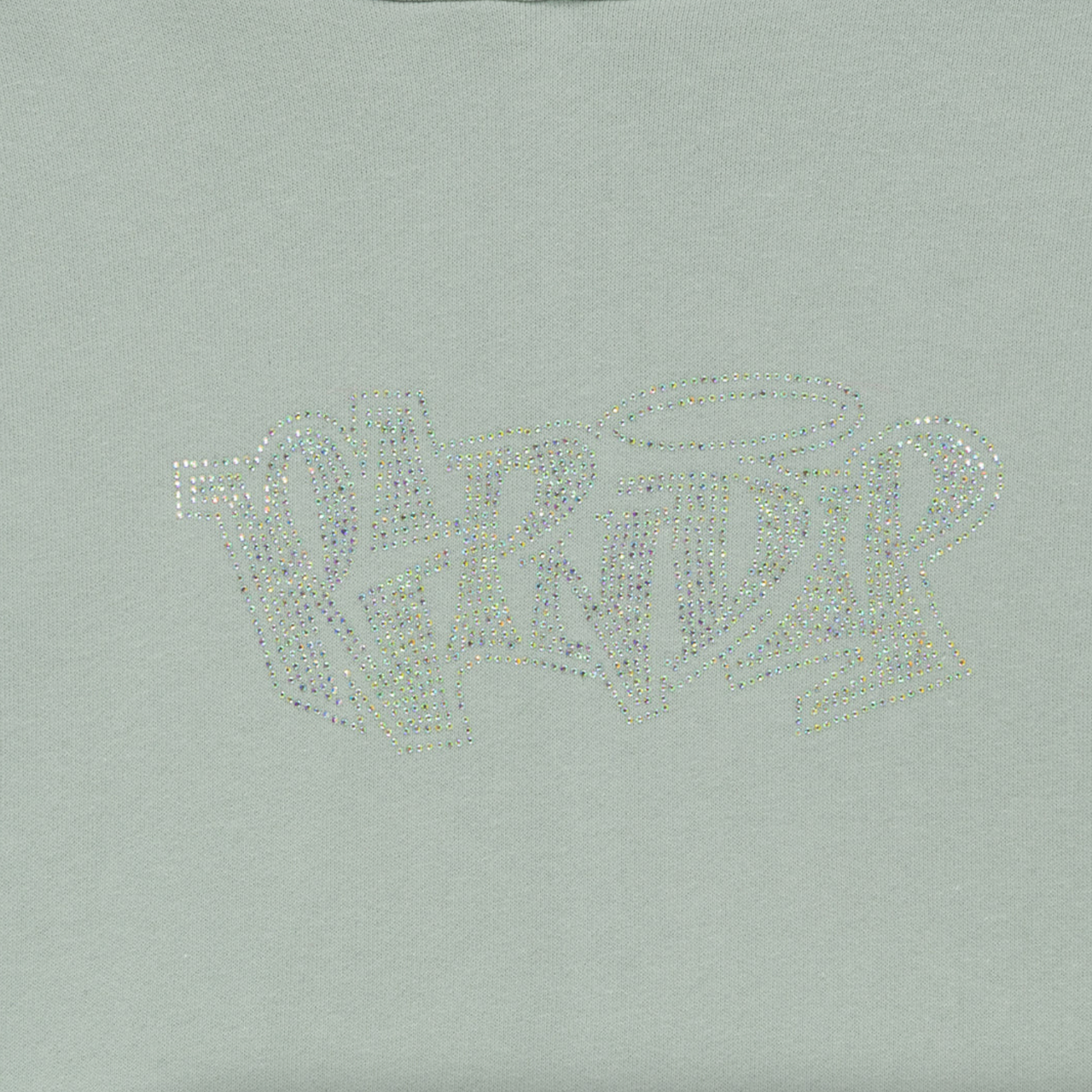 RIP N DIP - ANGELS CROPPED HOODIE (SAGE GREY)