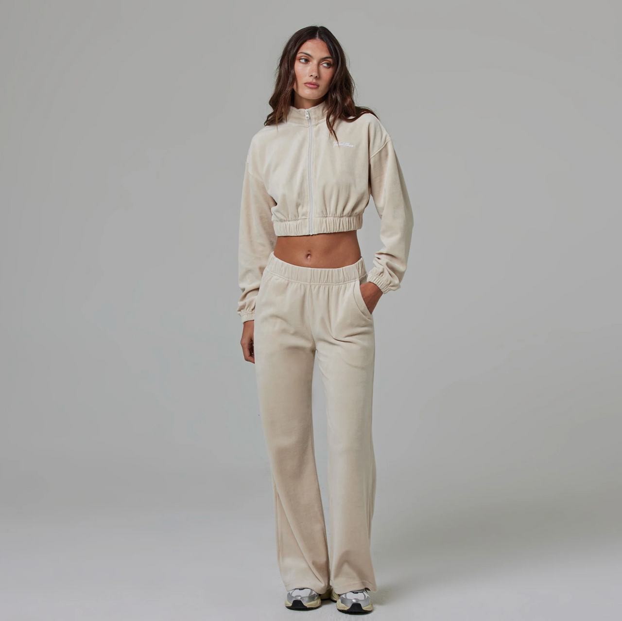 TALENTLESS - Women's Elastic Waist Band Pants (Bone)