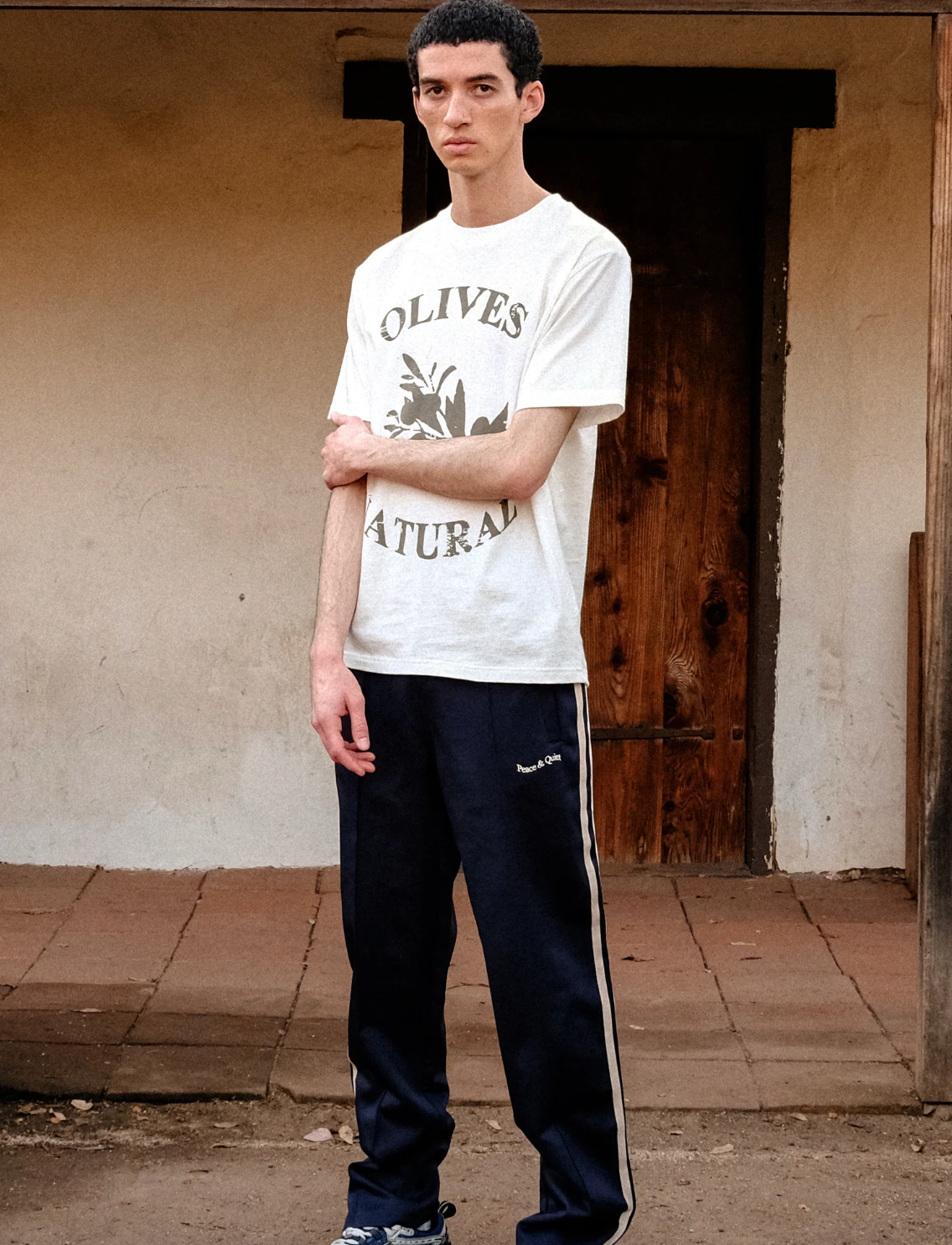 Museum of Peace & Quiet - Wordmark Track Pants (Navy)