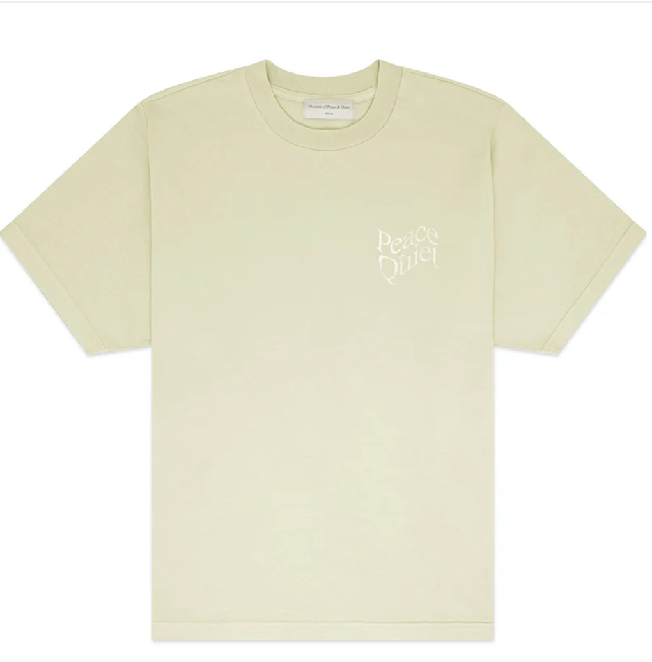 Museum of Peace & Quiet - Warped Wordmark T-Shirt (Matcha)