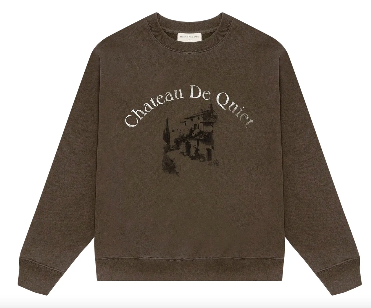 MOPQ Museum of Peace & Quiet - Chateau Crewneck (Coffee)