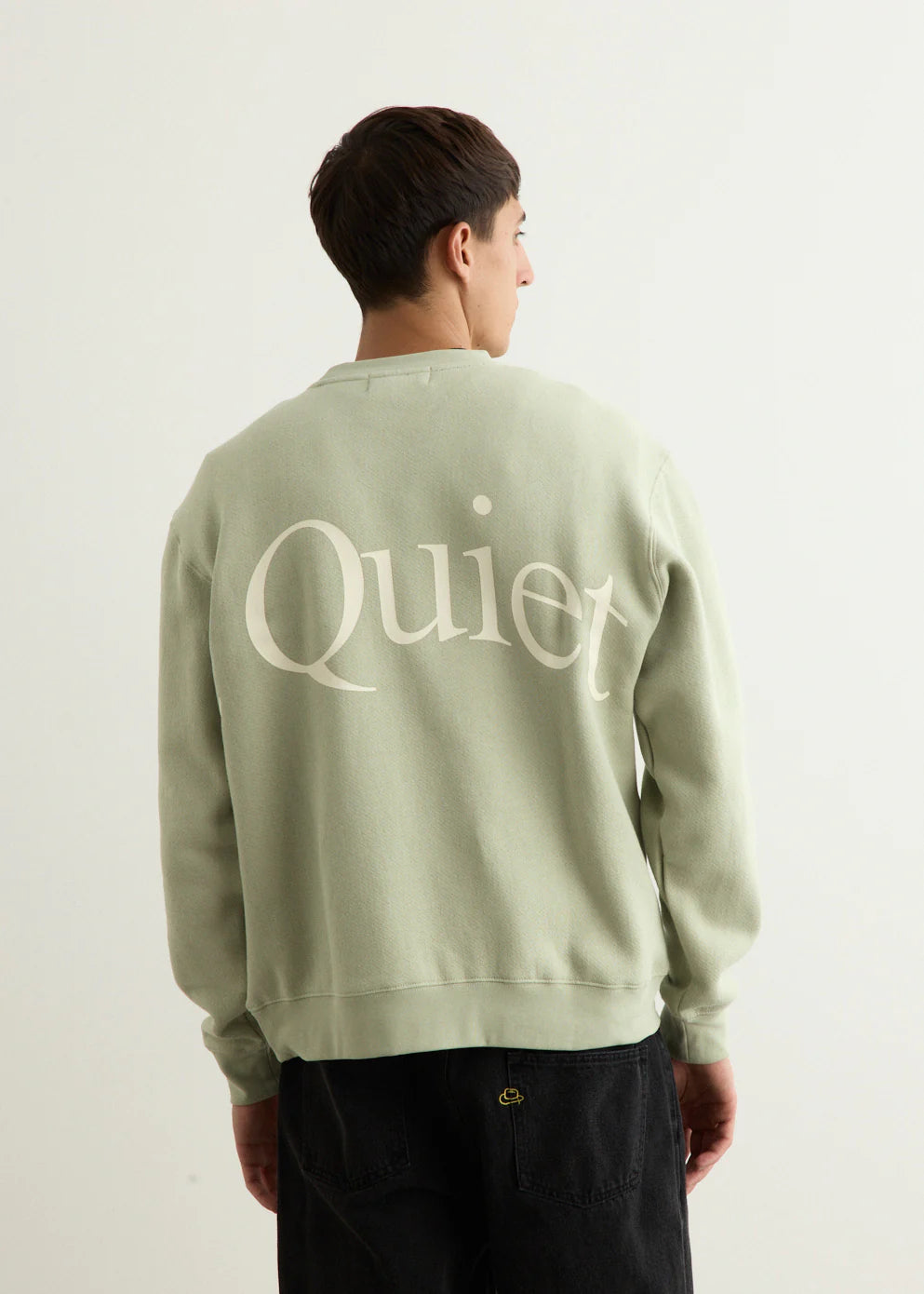MOPQ Museum of Peace & Quiet - Jumbo Wordmark Crewneck (Sage)
