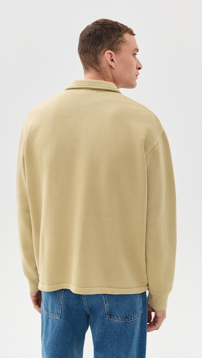 MOPQ Museum of Peace & Quiet -Wordmark Chore Coat (Tan)