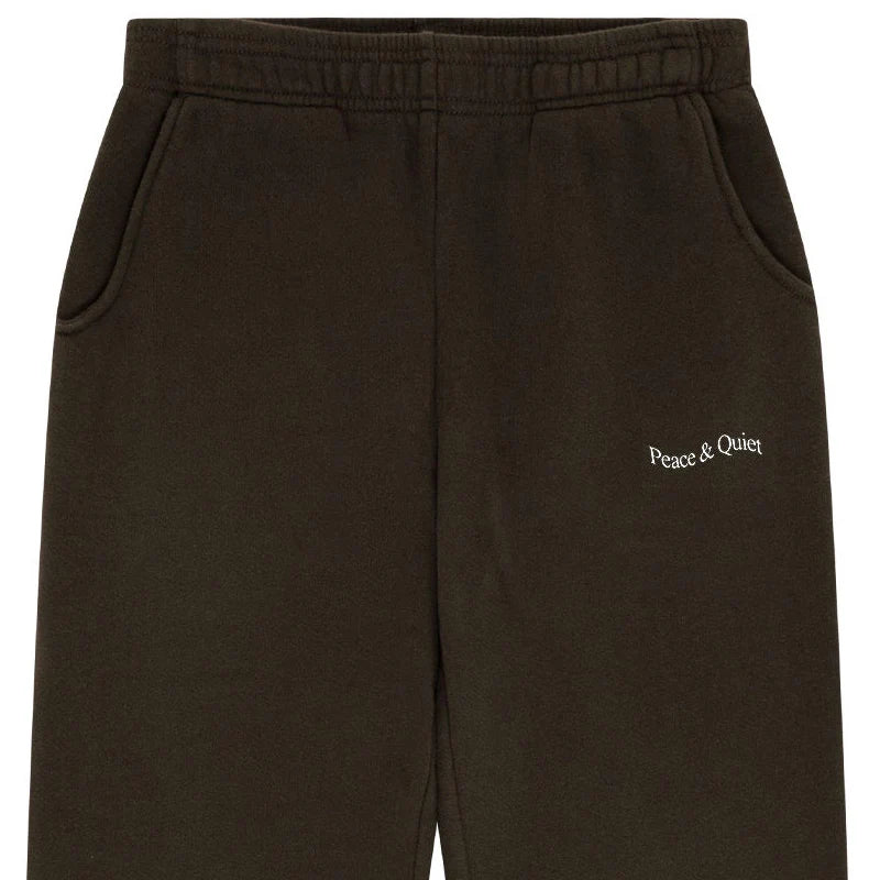 MOPQ Museum of Peace & Quiet - Wordmark Sweatpants (Brown)