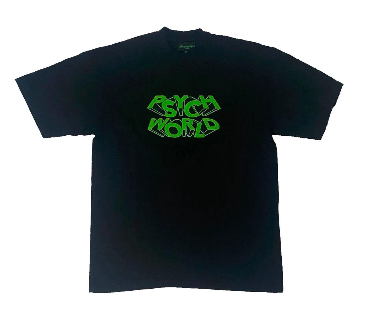 Block Letter Tee 'Black/Green'